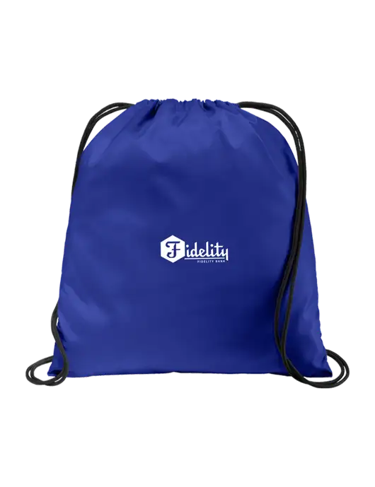 Drawstring  Royal Cinch Pack w/Fidelity Bank Logo
