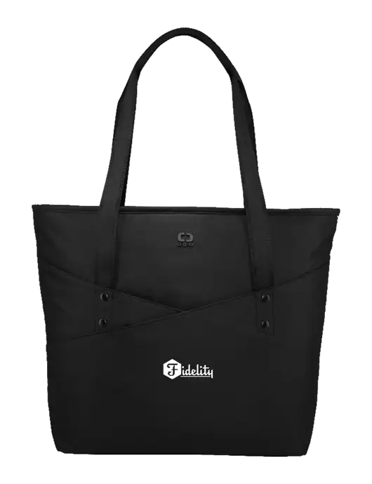 OGIO Black Downtown Tote 
 w/Fidelity Bank Logo