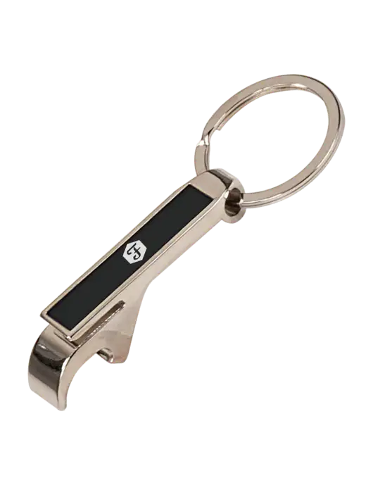 Black Bottle Opener Keychain w/Fidelity Bank Logo