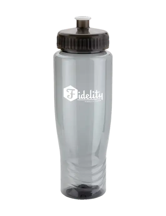 Roam Smoke 28 oz Eco-Polyclear Bottle with Push Pull Lid w/Fidelity Bank Logo
