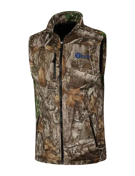 Russell Outdoors Realtree Edge Camo Atlas Soft Shell Vest w/Fidelity Bank Logo